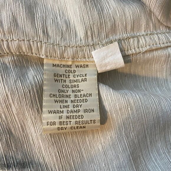 Island Republic Shirt Mens Large Green Floral Hawaiian Short Sleeve Silk - Picture 5 of 5